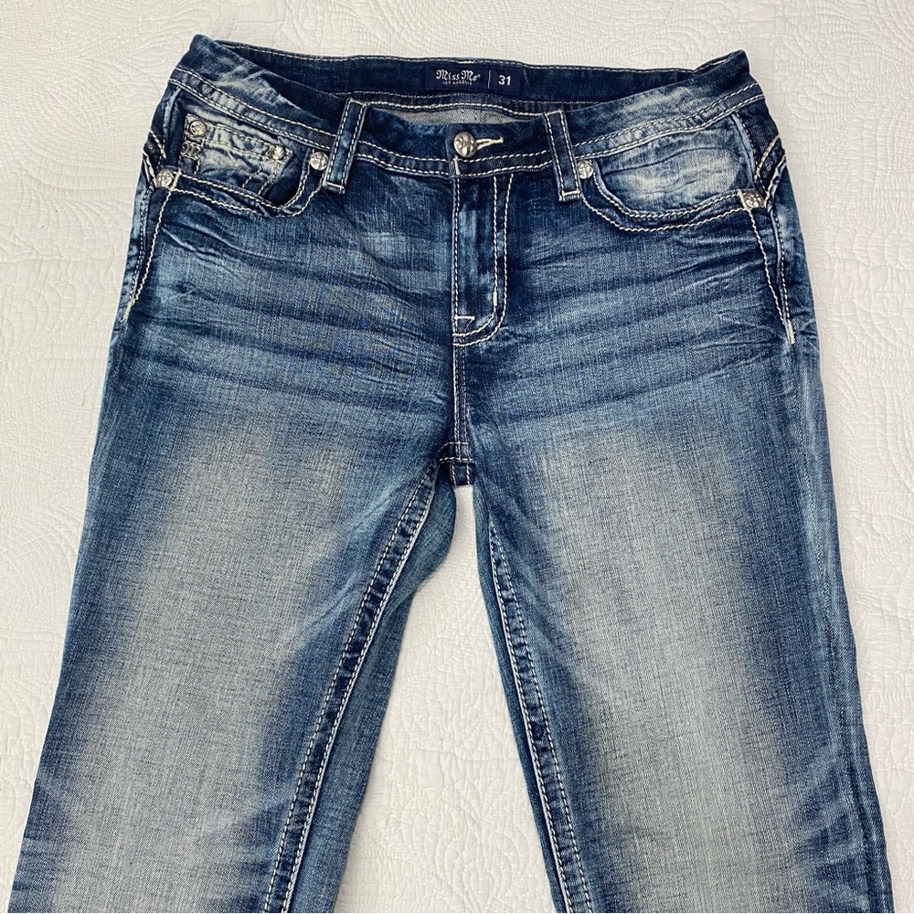 Miss Me Low-Rise Boot jeans Size 31 - Picture 7 of 13
